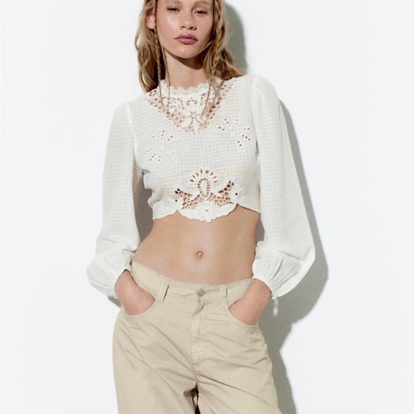 Zara Embroidered Top - Picture 2 of 4